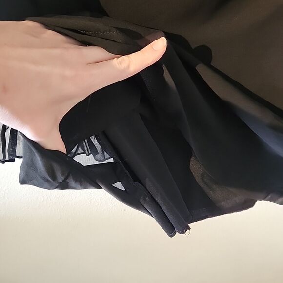 Rachel & Chloe Black Chiffon Sheer Dress Medium M - Picture 2 of 4